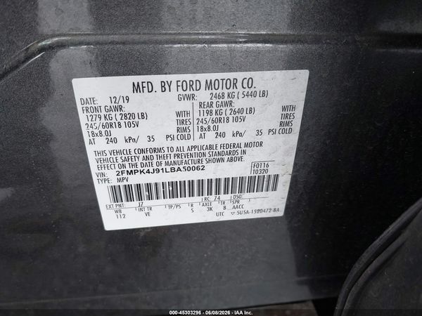 2020 FORD EDGE SEL