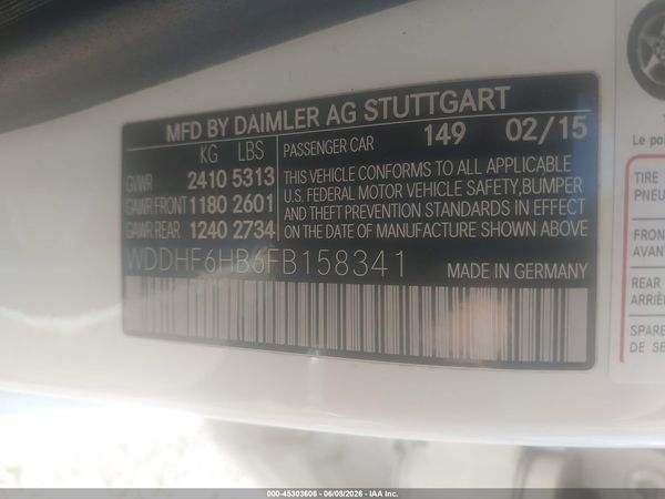 2015 MERCEDES-BENZ E 400 4MATIC