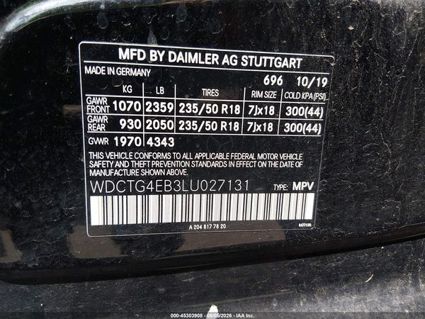 2020 MERCEDES-BENZ GLA 250 GLA250