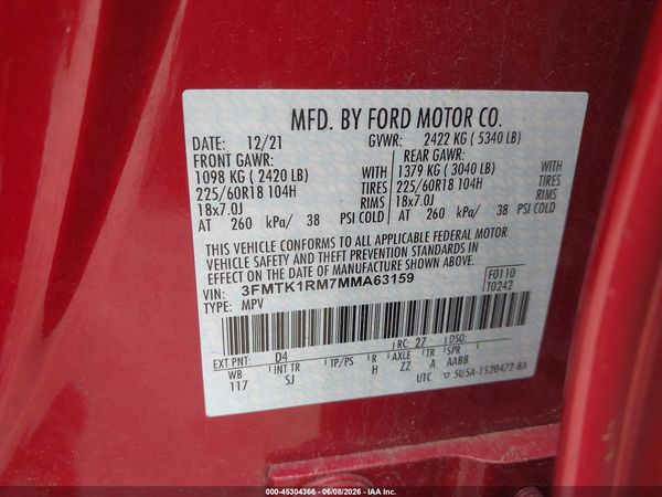 2021 FORD MUSTANG MACH-E SELECT