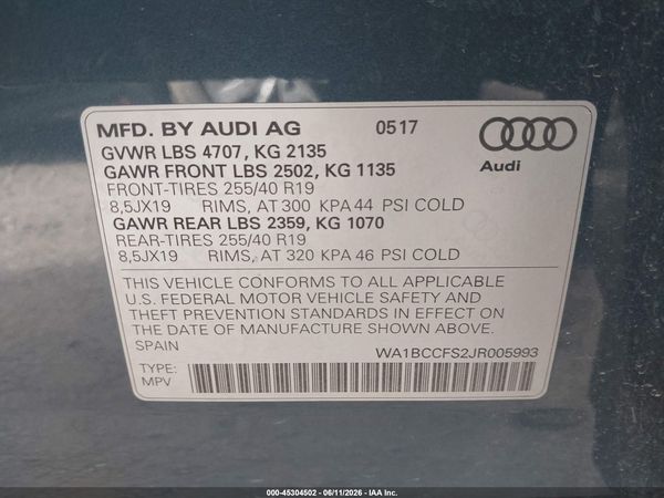 2018 AUDI Q3