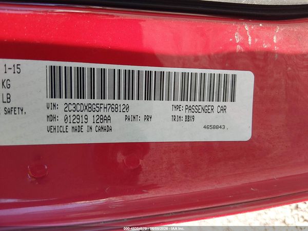 2015 DODGE CHARGER SE