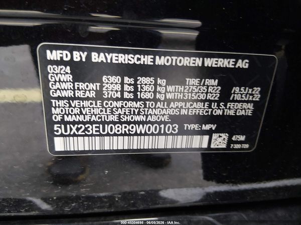2024 BMW X5 XDRIVE40I
