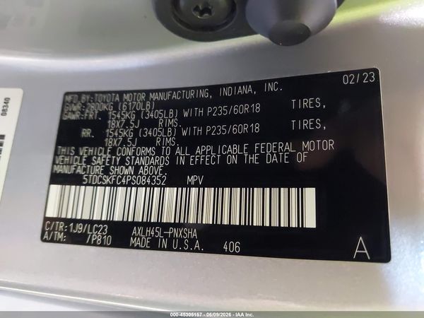 2023 TOYOTA SIENNA 25TH ANNIVERSARY EDITION
