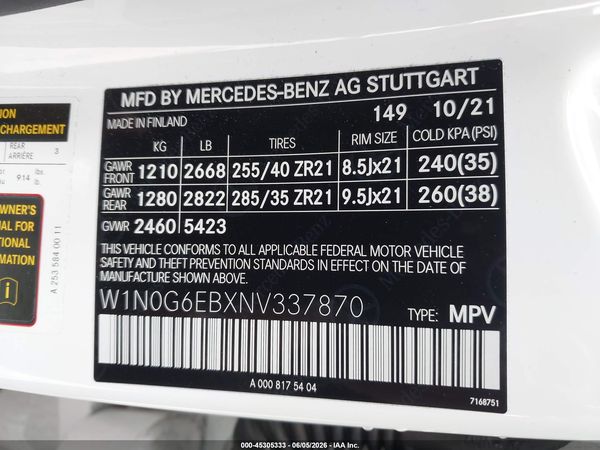 2022 MERCEDES-BENZ AMG GLC 43 4MATIC