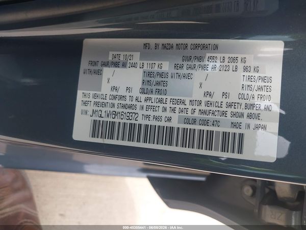 2021 MAZDA MAZDA6 CARBON EDITION