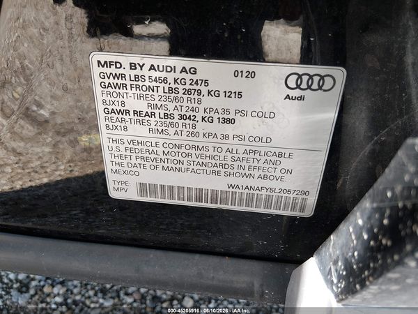 2020 AUDI Q5