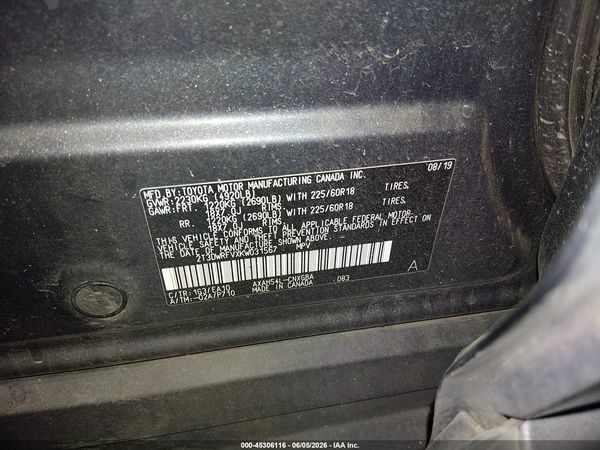 2019 TOYOTA RAV4 HYBRID LIMITED