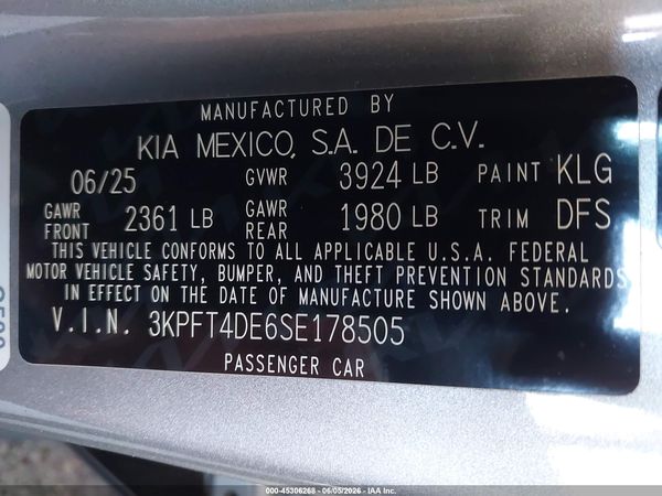 2025 KIA K4 LXS