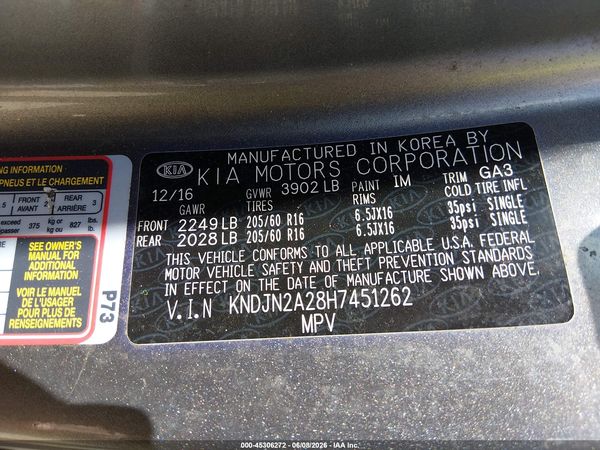 2017 KIA SOUL Base