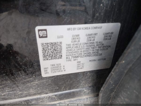 2024 CHEVROLET TRAILBLAZER FWD LT — I9