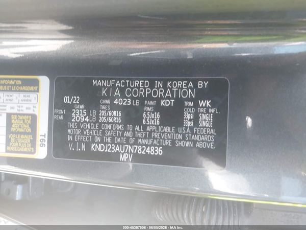 2022 KIA SOUL LX