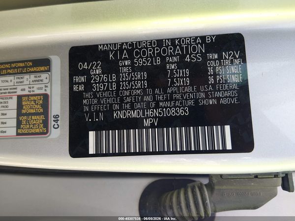 2022 KIA SORENTO PLUG-IN HYBRID SX PRESTIGE