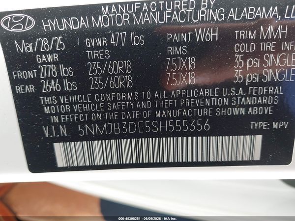 2025 HYUNDAI TUCSON SEL