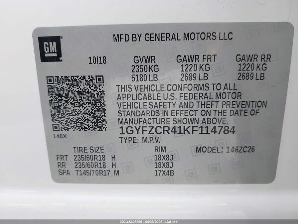 2019 CADILLAC XT4 PREMIUM LUXURY