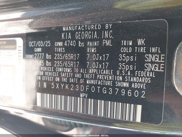 2026 KIA SPORTAGE LX