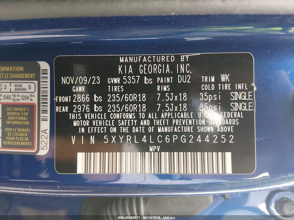 2023 KIA SORENTO S