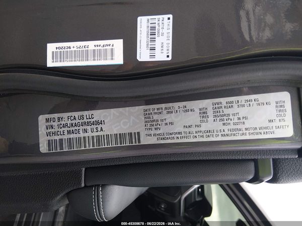 2024 JEEP GRAND CHEROKEE L ALTITUDE 4X4