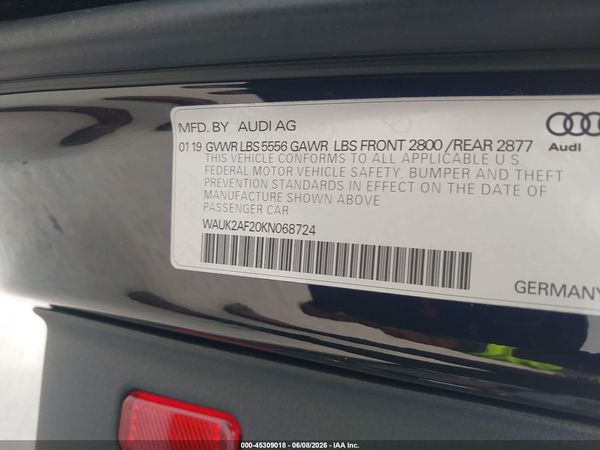 2019 AUDI A6 55 PREMIUM