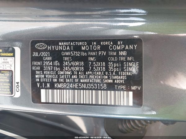 2022 HYUNDAI PALISADE SEL