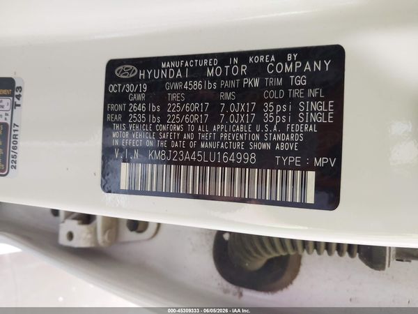 2020 HYUNDAI TUCSON SE