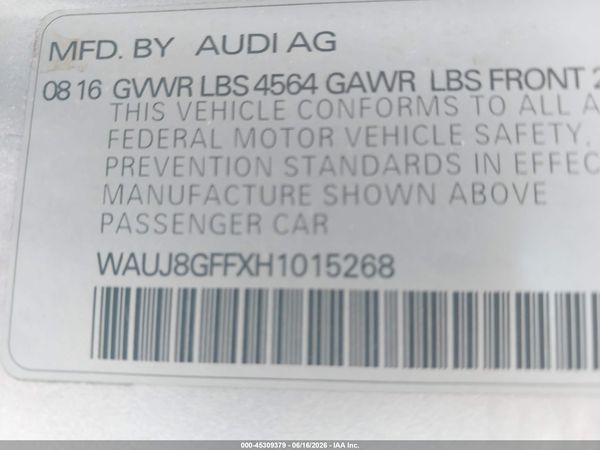 2017 AUDI A3 PREMIUM PLUS