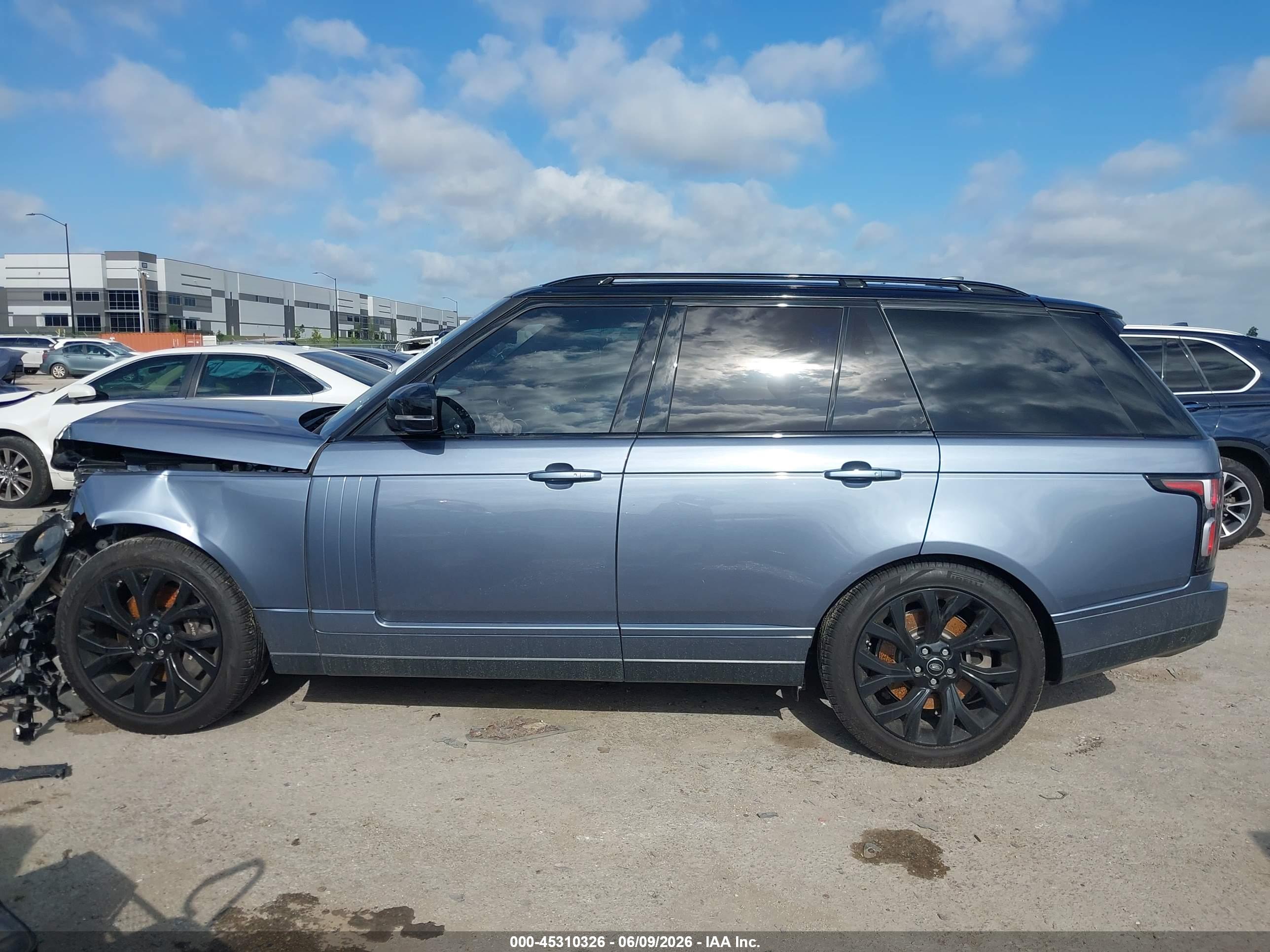 2019 LAND ROVER RANGE ROVER 3.0L V6 SUPERCHARGED HSE