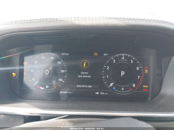 2019 LAND ROVER RANGE ROVER 3.0L V6 SUPERCHARGED HSE