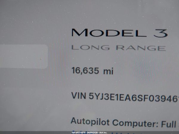 2025 TESLA MODEL 3