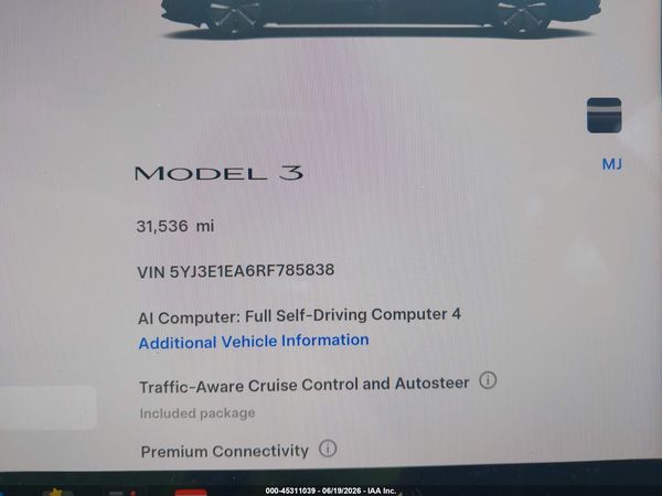 2024 TESLA MODEL 3
