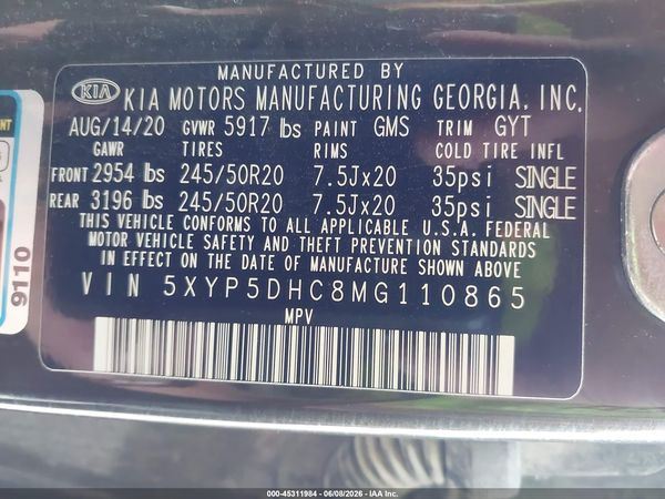 2021 KIA TELLURIDE SX