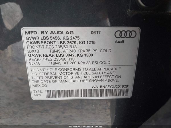 2018 AUDI Q5