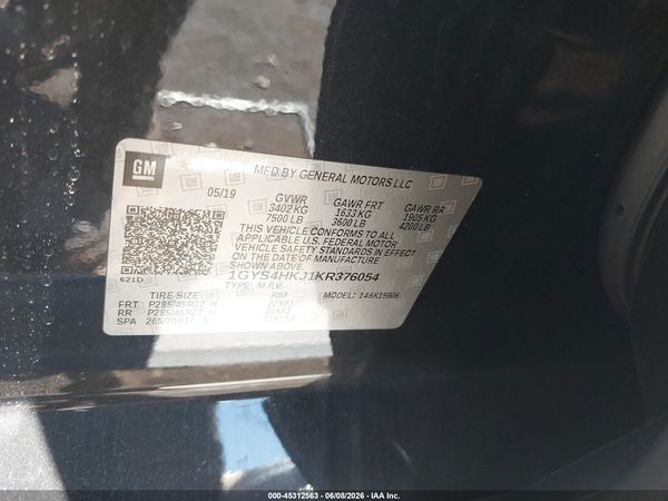 2019 CADILLAC ESCALADE ESV LUXURY