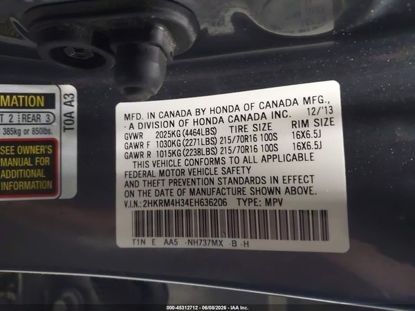 2014 HONDA CR-V LX
