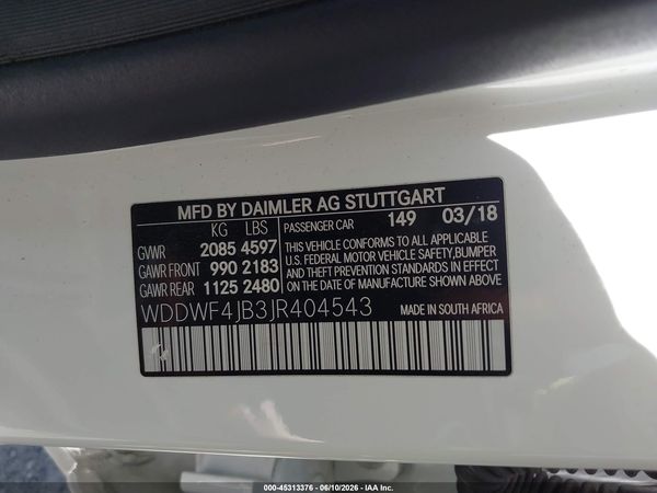 2018 MERCEDES-BENZ C 300 C300