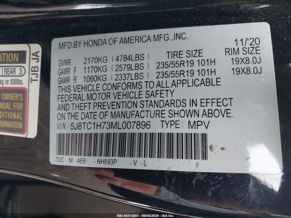 2021 ACURA RDX ADVANCE PACKAGE