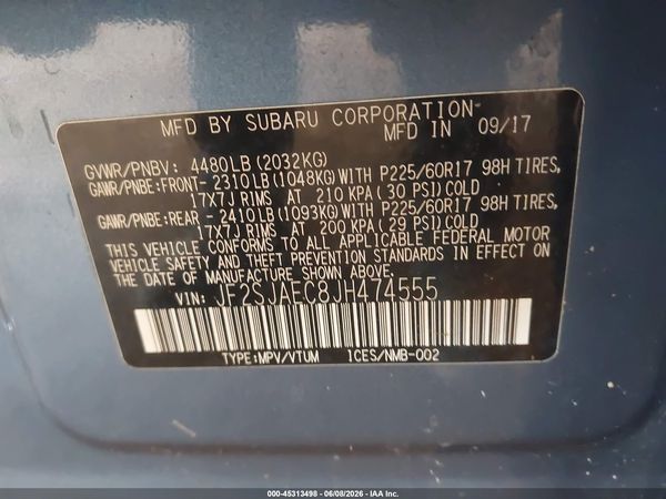 2018 SUBARU FORESTER 2.5I PREMIUM