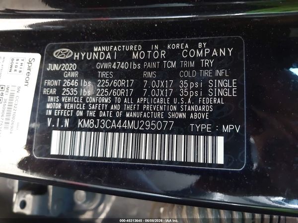 2021 HYUNDAI TUCSON VALUE
