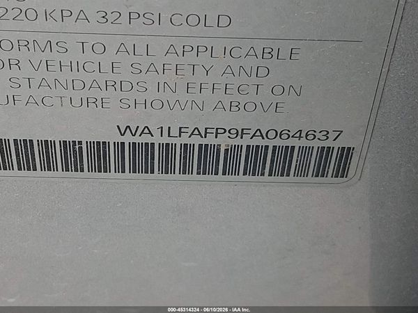 2015 AUDI Q5 2.0T PREMIUM