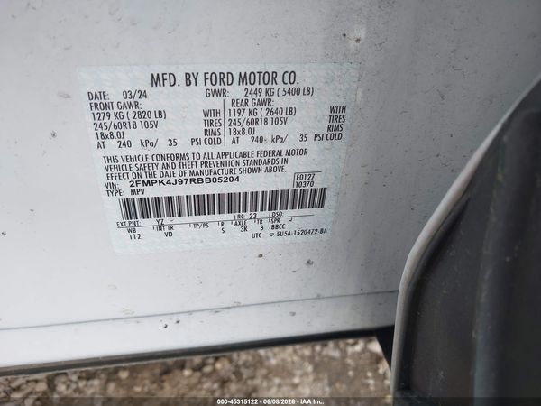 2024 FORD EDGE SEL — I9