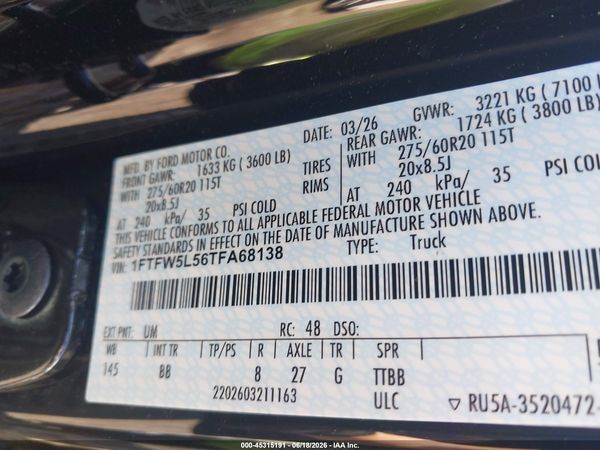 2026 FORD F-150 LARIAT