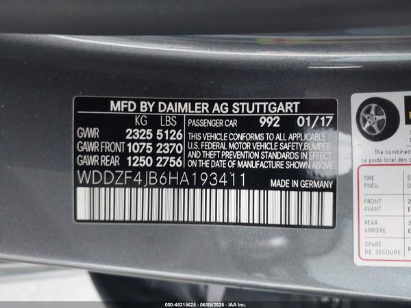 2017 MERCEDES-BENZ E 300 E300