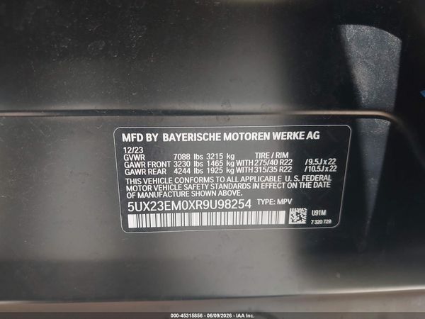 2024 BMW X7 XDRIVE40I