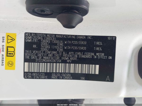 2017 LEXUS RX 350 F SPORT