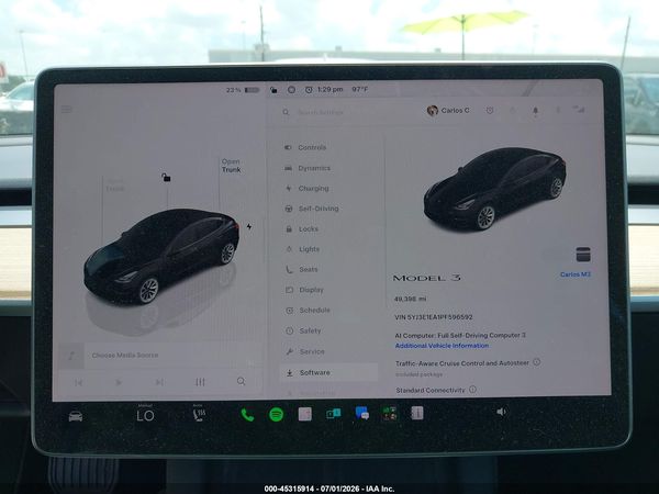 2023 TESLA MODEL 3 REAR-WHEEL DRIVE