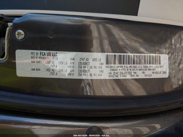 2018 CHRYSLER PACIFICA TOURING L