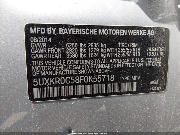 2015 BMW X5 XDRIVE35I