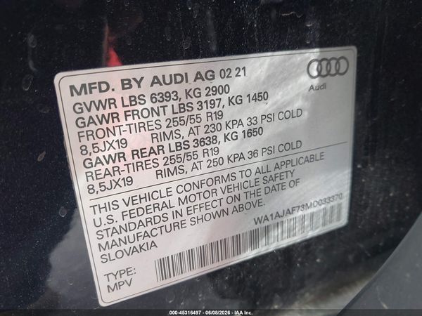 2021 AUDI Q7