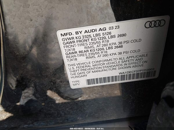 2023 AUDI Q3