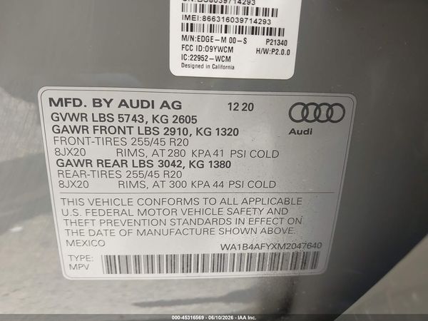 2021 AUDI SQ5